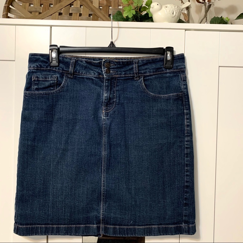 Old Navy Blue Denim Skirt